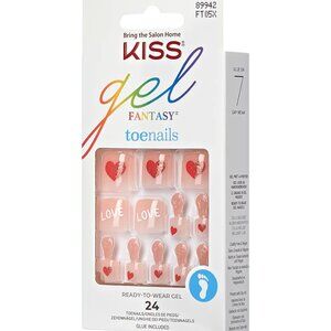 Kiss Gel Fantasy Pride Toenails Pedicure Kit - Love Wins